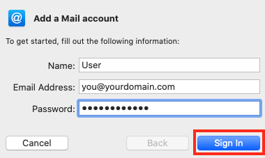 Enter your Email Account Login Details and Click Sign In