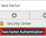 Click Two-Factor Authentication in the WHM Sidebar