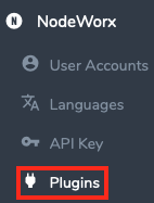 Click on Plugins in the NodeWorx Section of the Sidebar