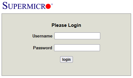 Go to the IPMI Login URL and Log in Using the Username and Password from the Previous Step